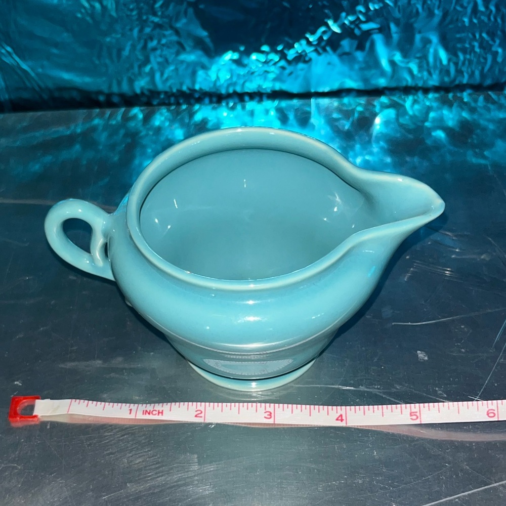 Blue Franciscan Ware Ceramic Creamer. Made in CA USA